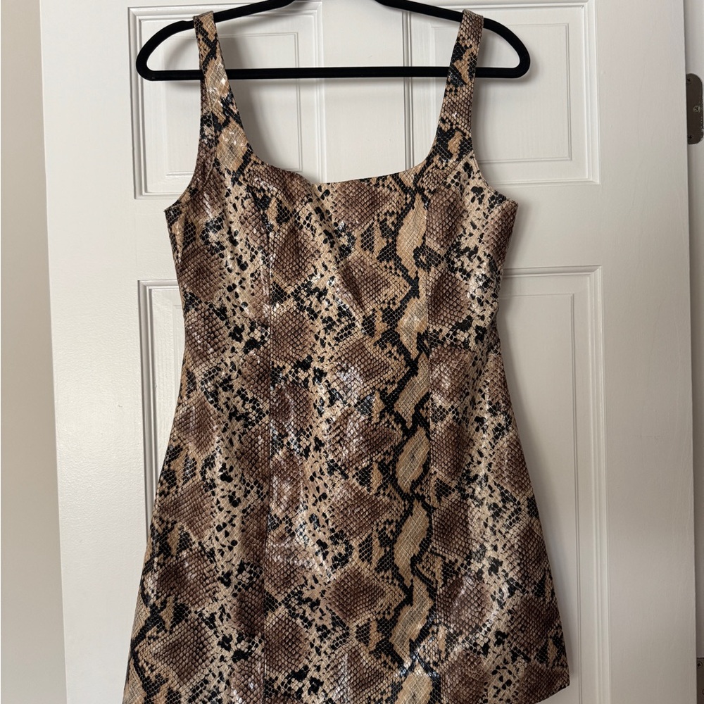 Lulus Faux Snake Mini Dress